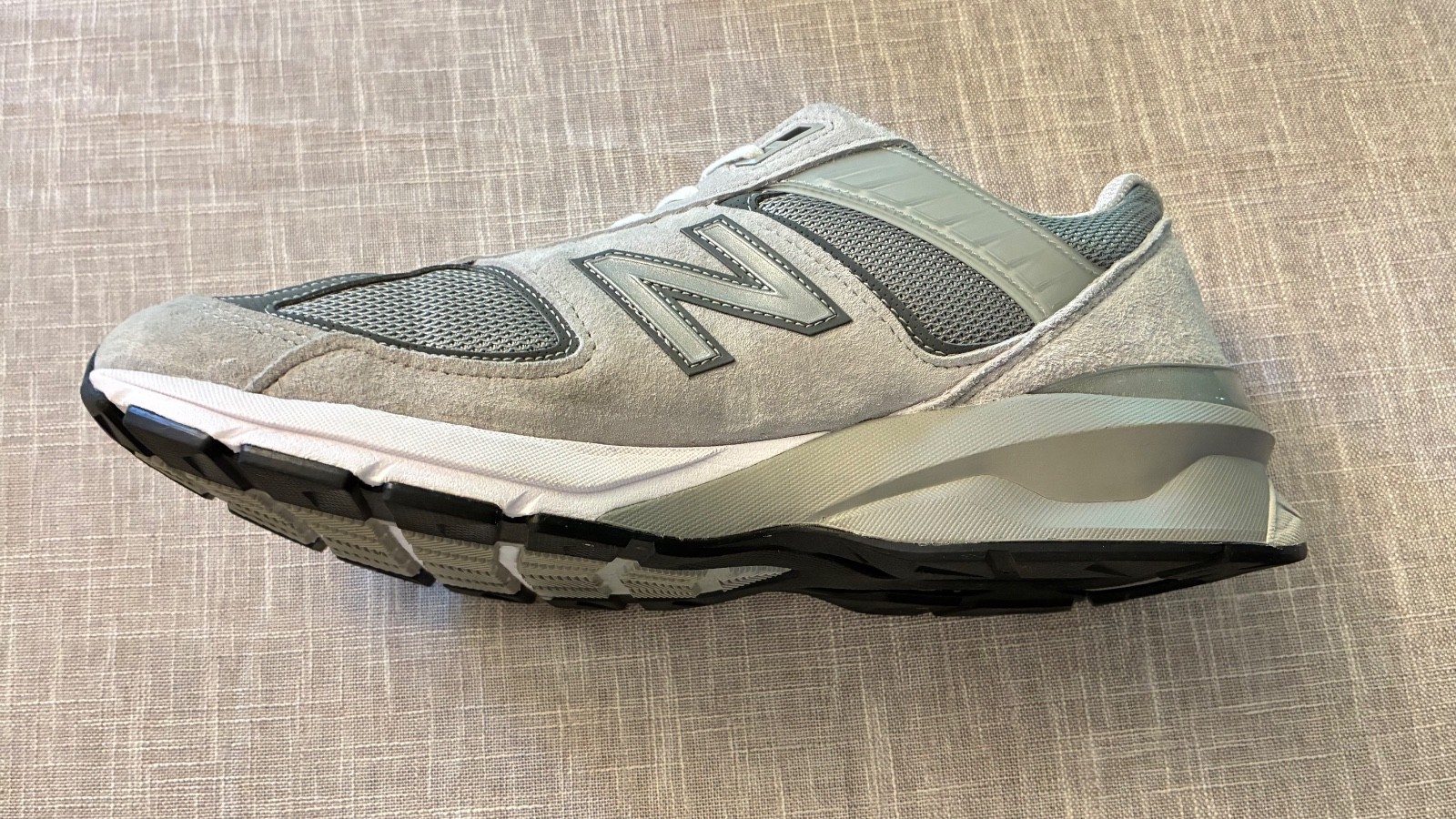 Size 12 2E – New Balance 990v5 Made in USA Low Castlerock Grey Wide