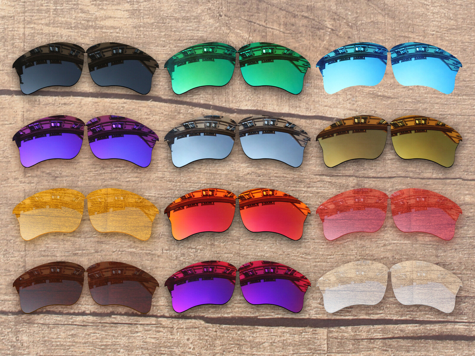 Vonxyz Polarized Replacement Lenses for-Oakley Flak Jacket XLJ Sunglass-Options