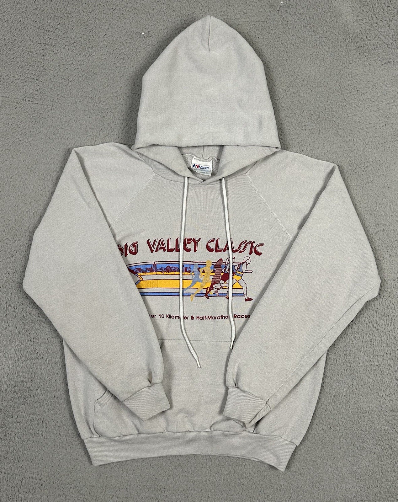 80’s Big Valley Classic Half Marathon LA Beer From Anheuser Hoodie Size S*