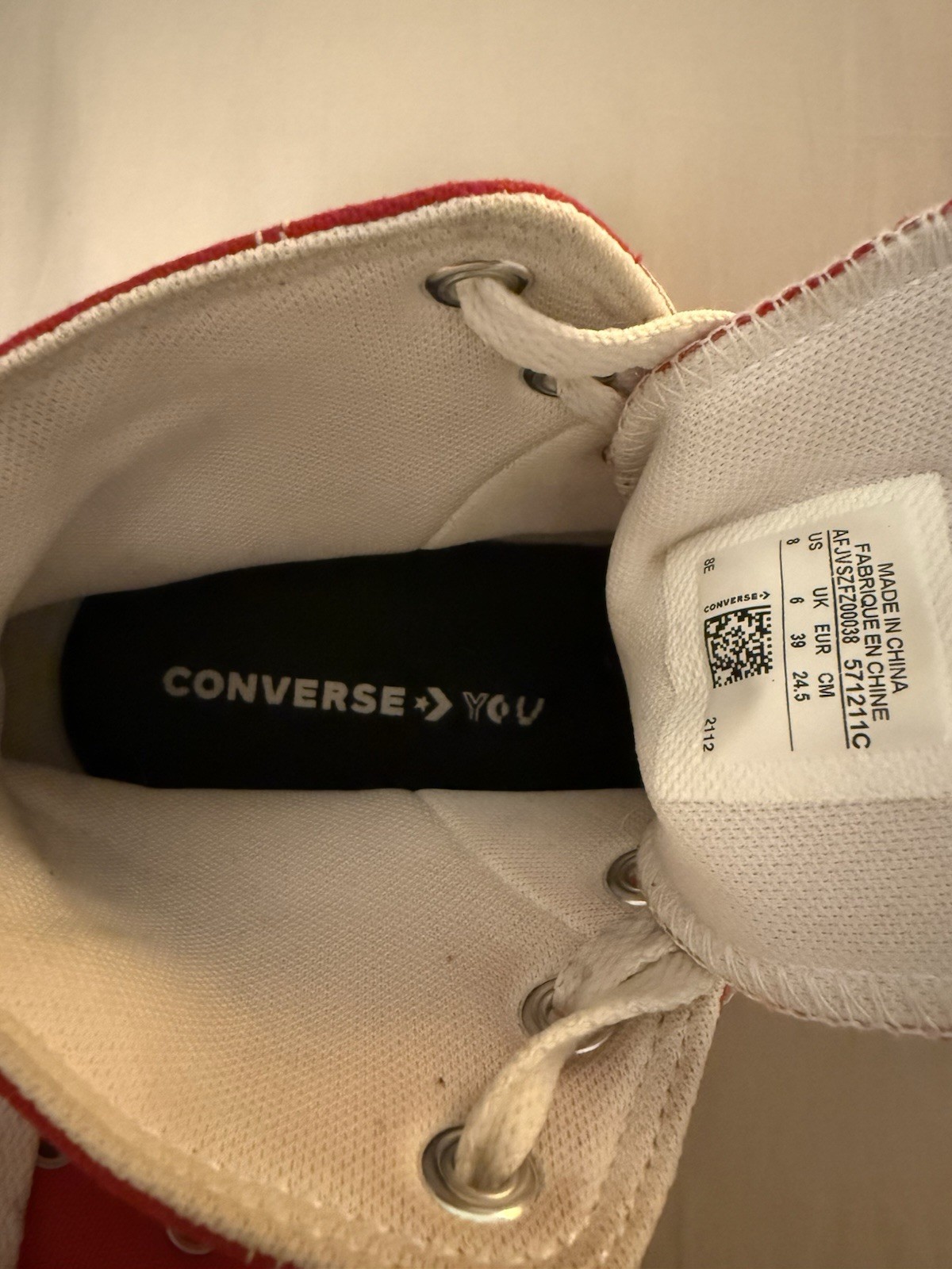 Converse Chuck Taylor Platform Lugged Hi Tops Red Women’s Size 8 EU 38 UK 6