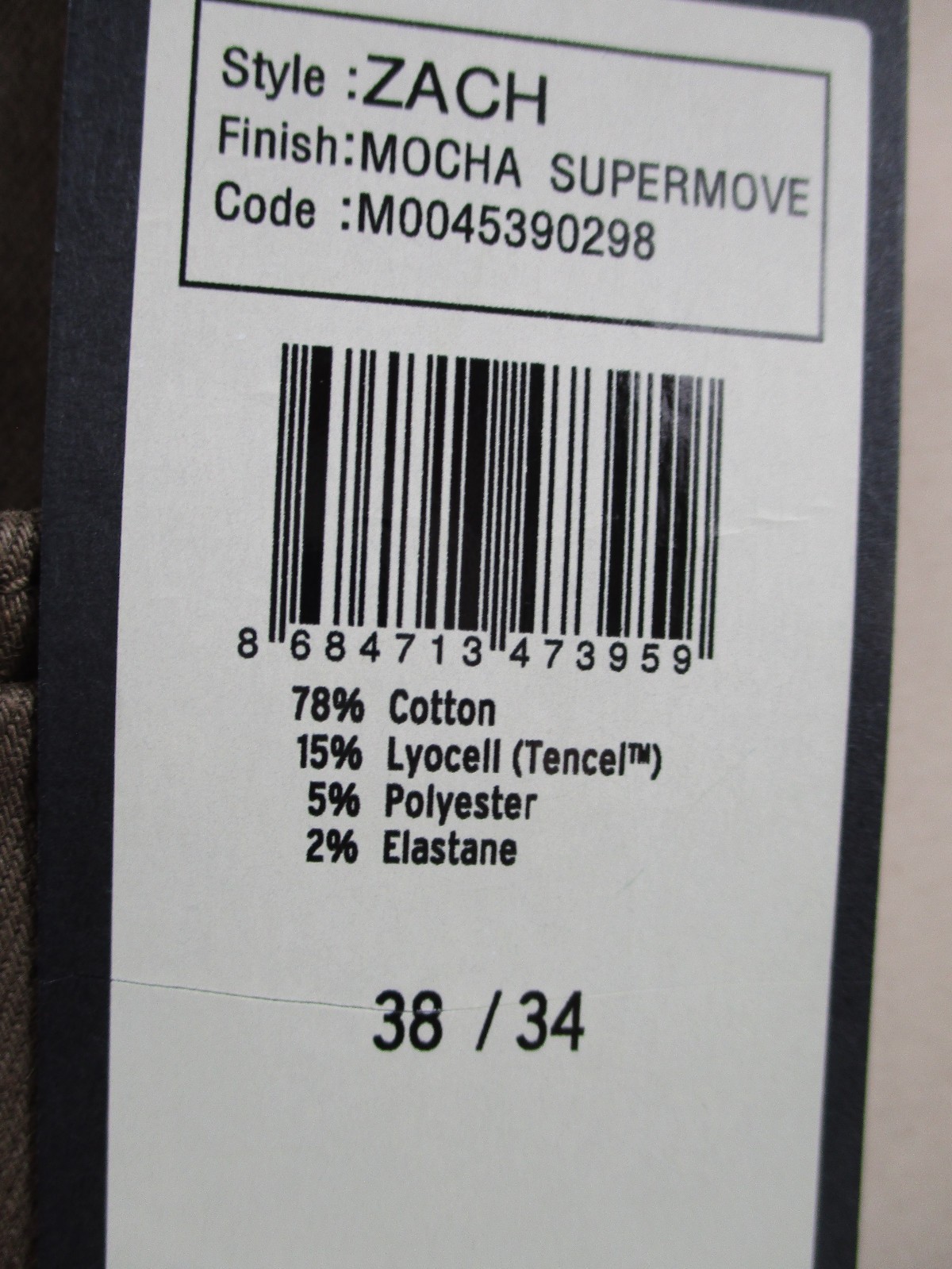 -NWT Mavi Zach Straight Leg Stretch Men’s Jeans Brown Sz 38×34
