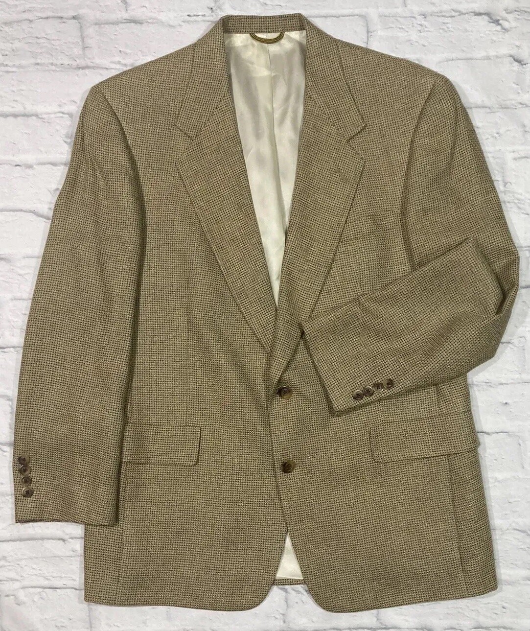 Hart Schaffner & Marx Gold Trumpeter Suit Jacket Mens Size 42R