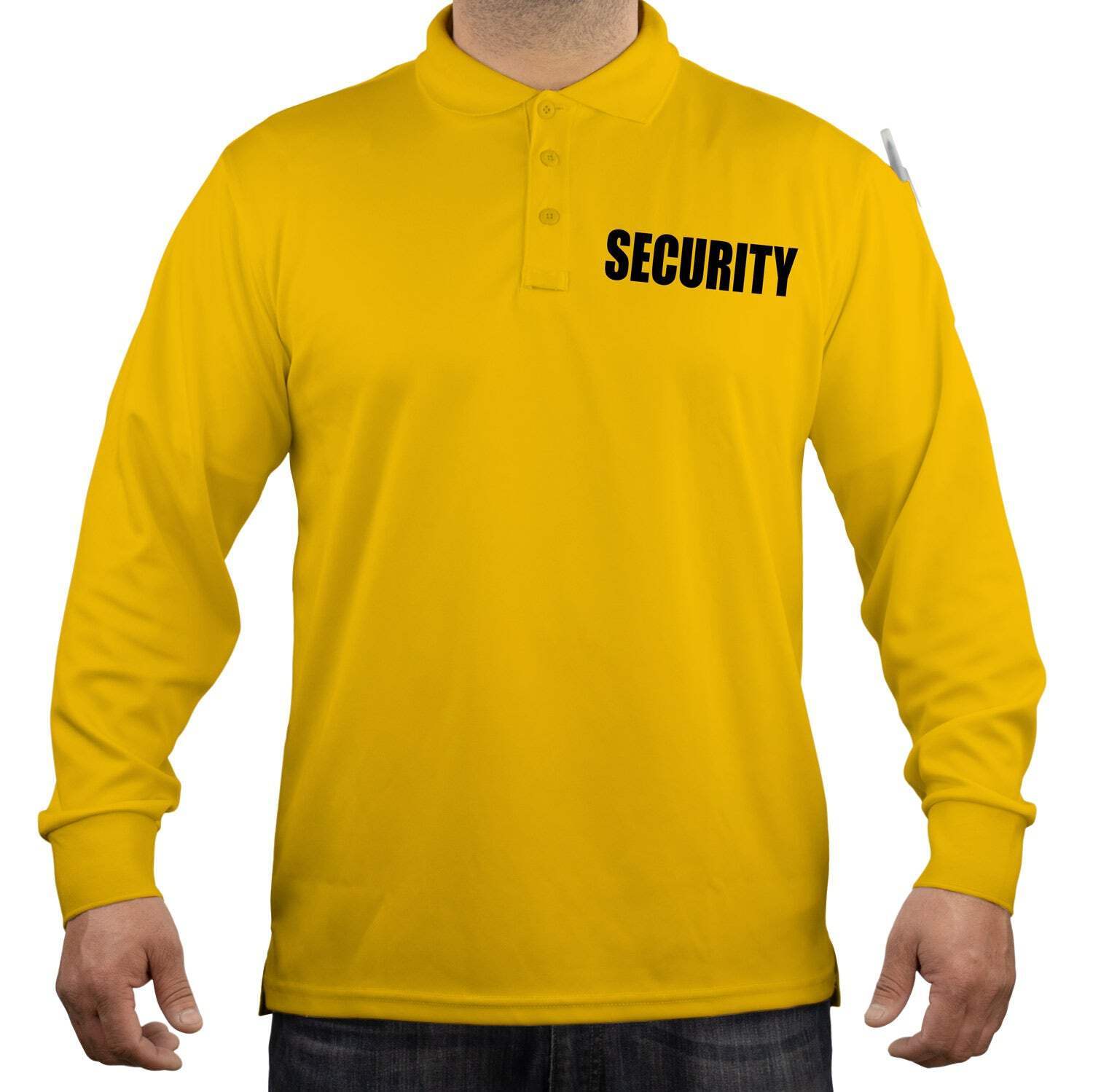 Performance Lightweight Breathable 100% Polyester Security Long Sleeve Polo Shir