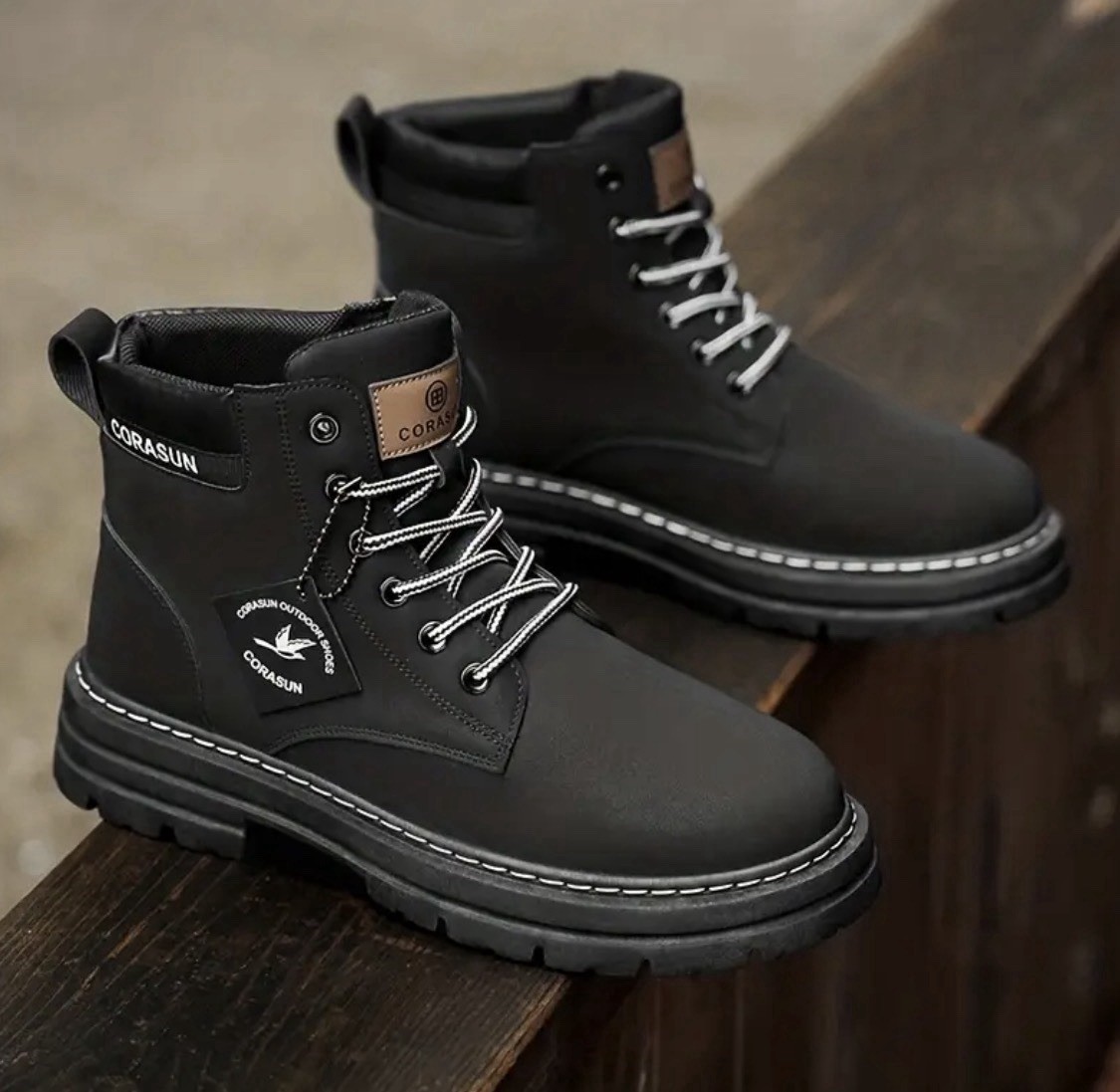 Men’s Canvas High Top Boots Denim Ankle Everyday & Formal Size 12