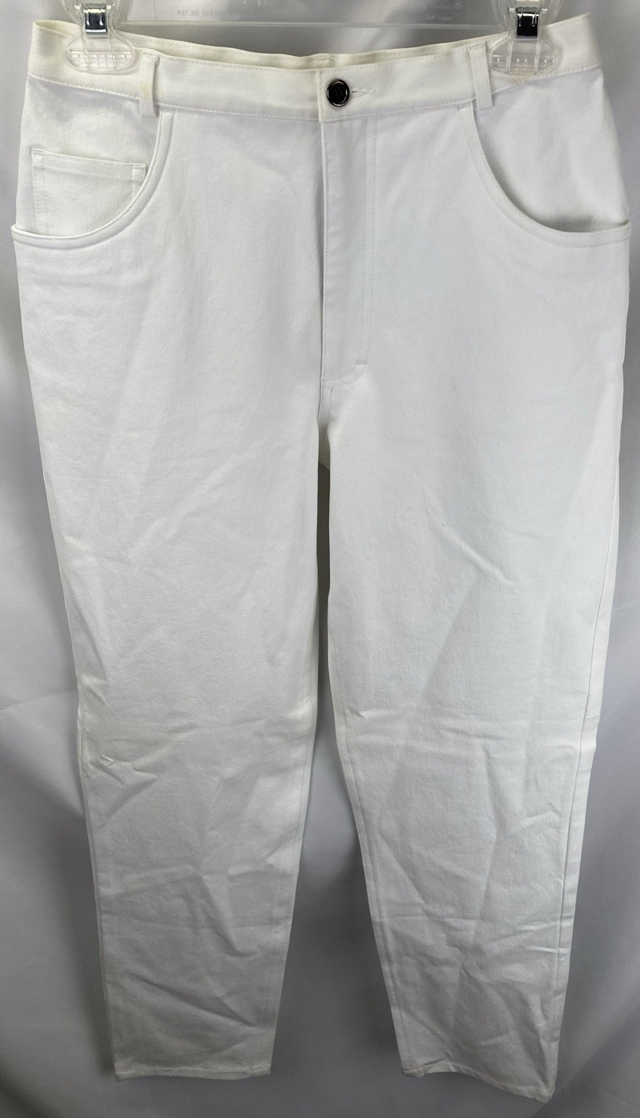 Don Caster Women’s 6 White Light Stretch Jeans *discoloration At Waistline* Read