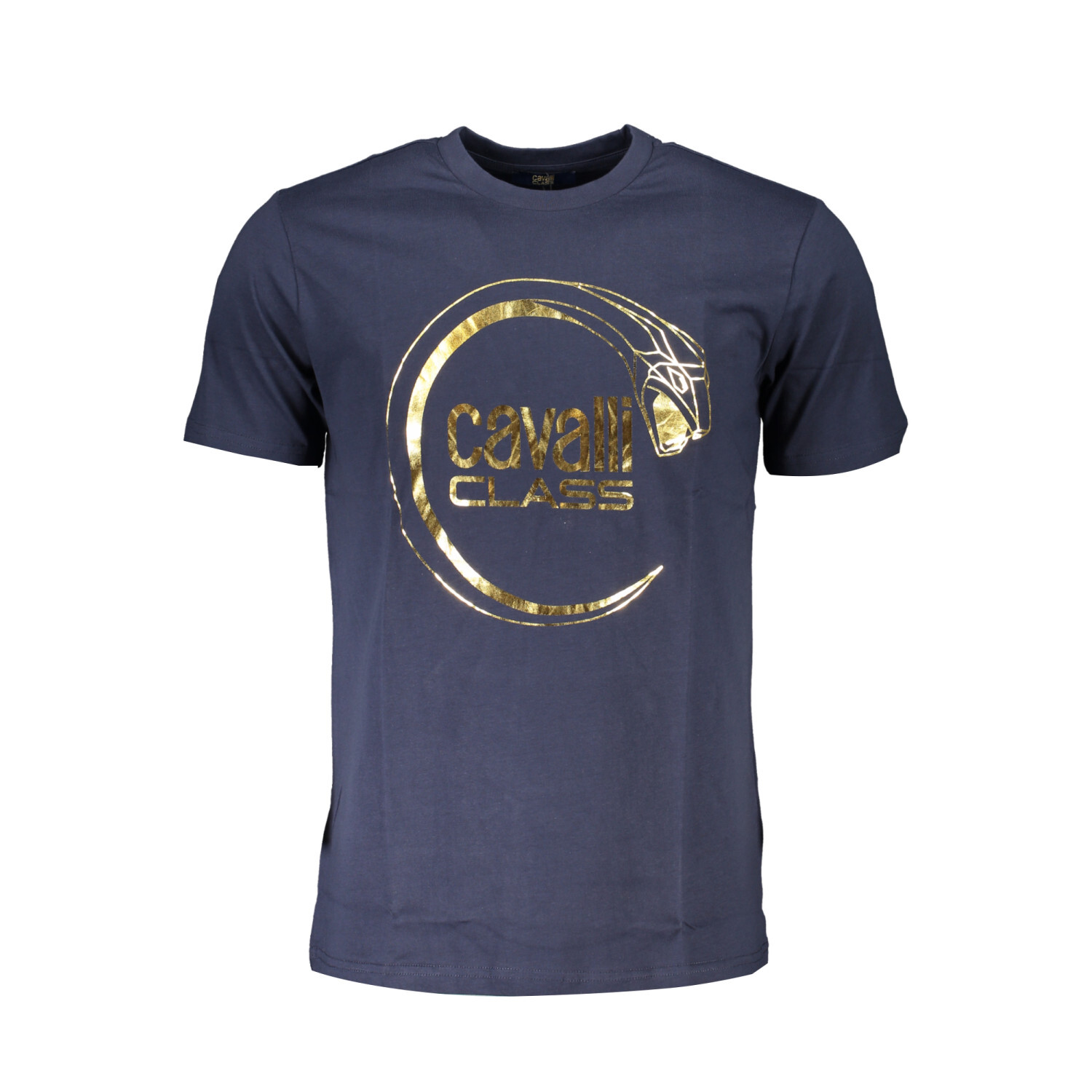 CAVALLI CLASS PIERCING SNAKE LOGO T-SHIRT RXT60B_JD060 .