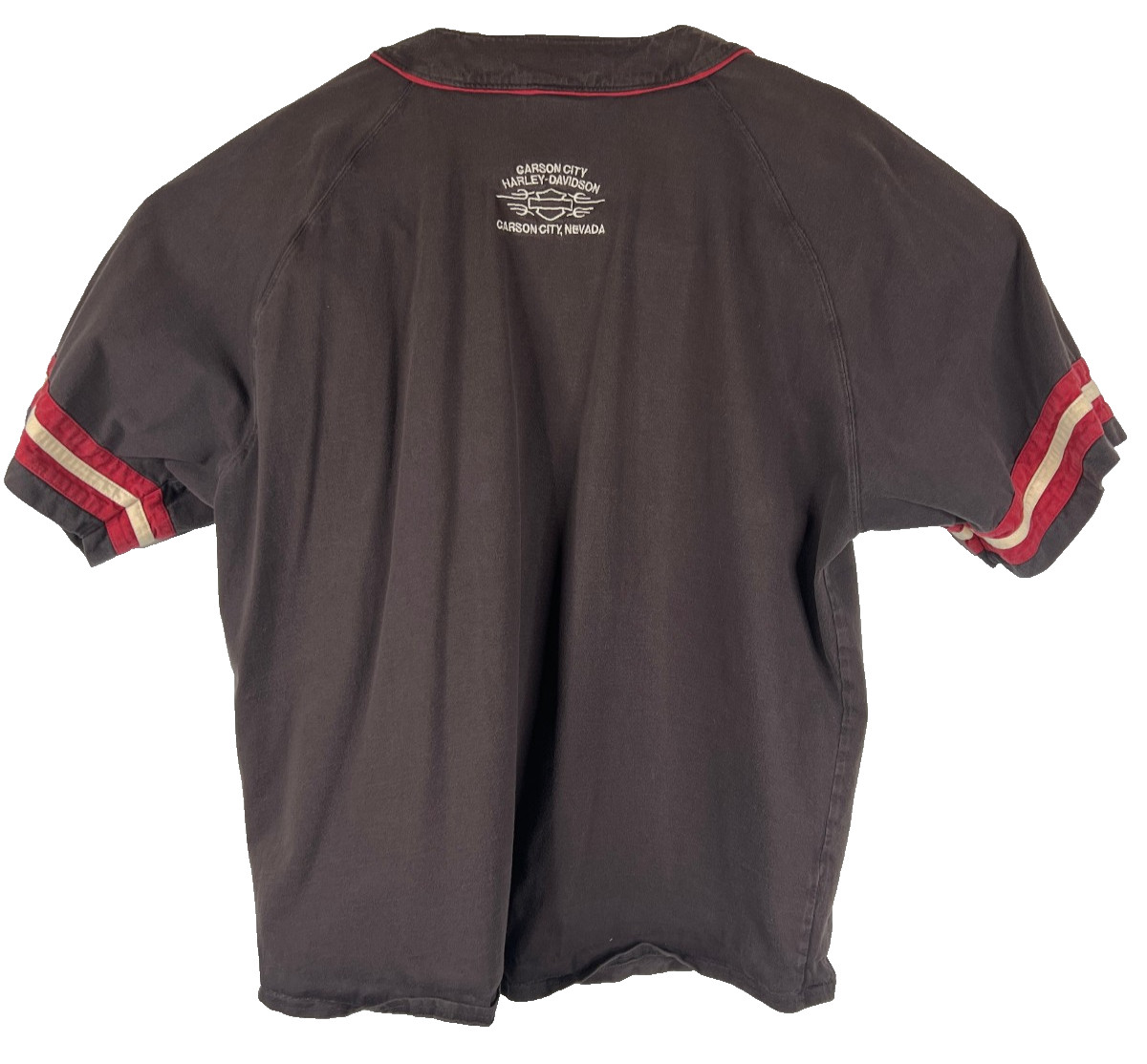 Vintage Harley Davidson Baseball Jersey Style Shirt Men’s Size XL Carson City NV