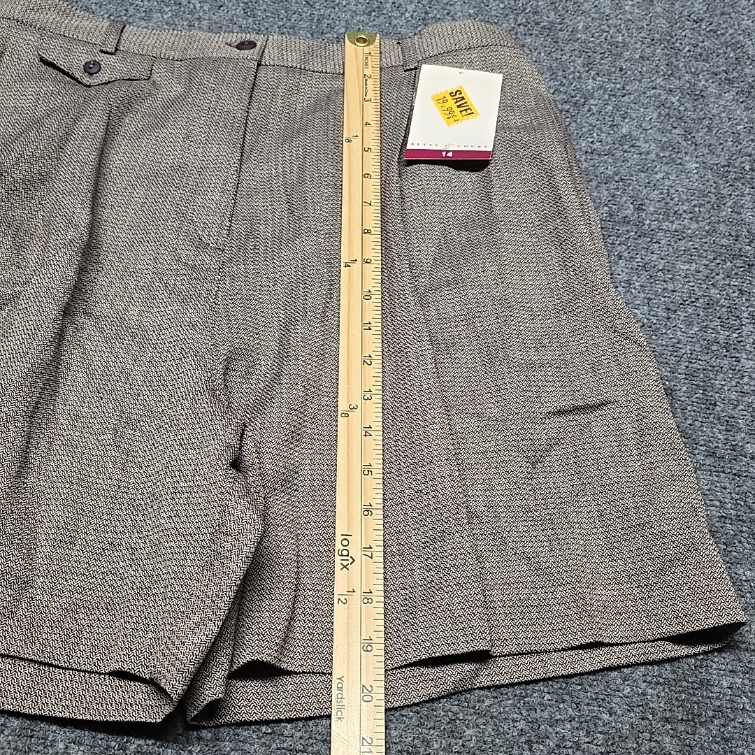 Bette & Court High Waisted Shorts Womens 14 Polyester Rayon Athletic Stretch