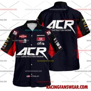 Jason Kitzmiller Nascar Racing 2026 Uniform Apparel Hawaiian Polo Shirts