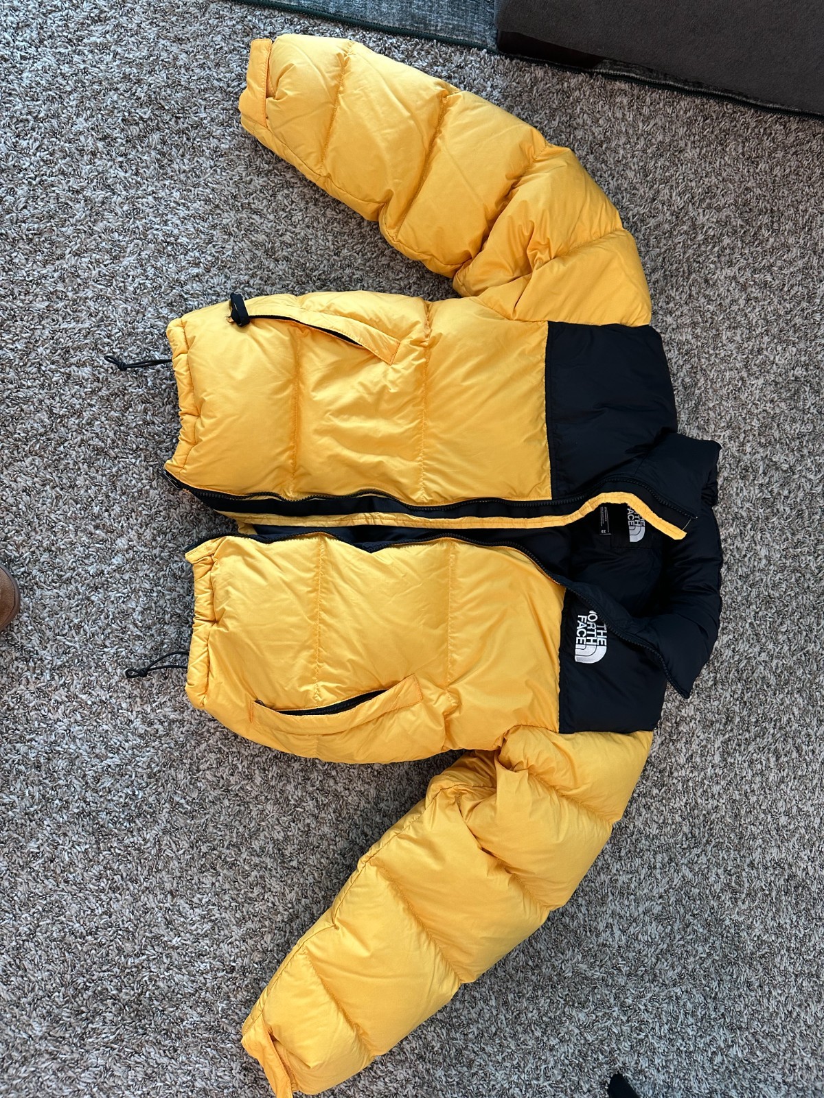 The North Face 1996 Retro Nuptse 700 Jacket Arrowwood/Yellow Size Medium Vintage