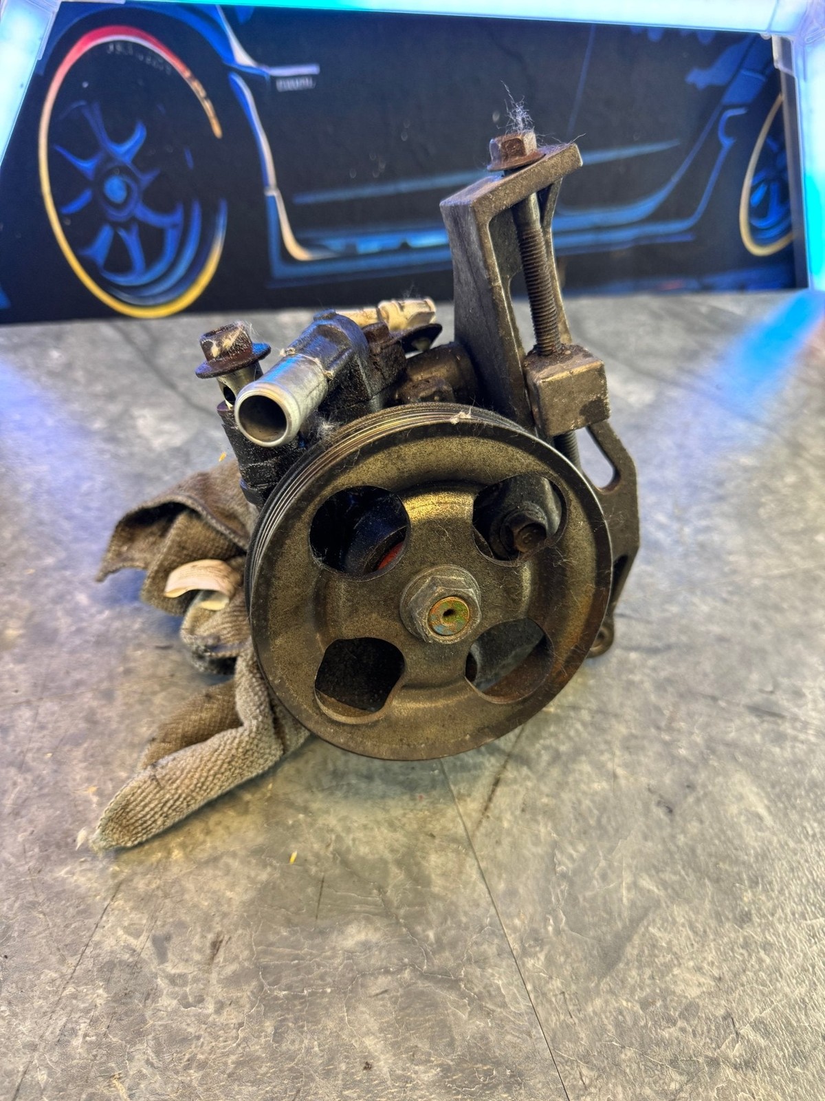 2004-2007 Subaru Impreza WRX STi OEM Power Steering Pump Mount