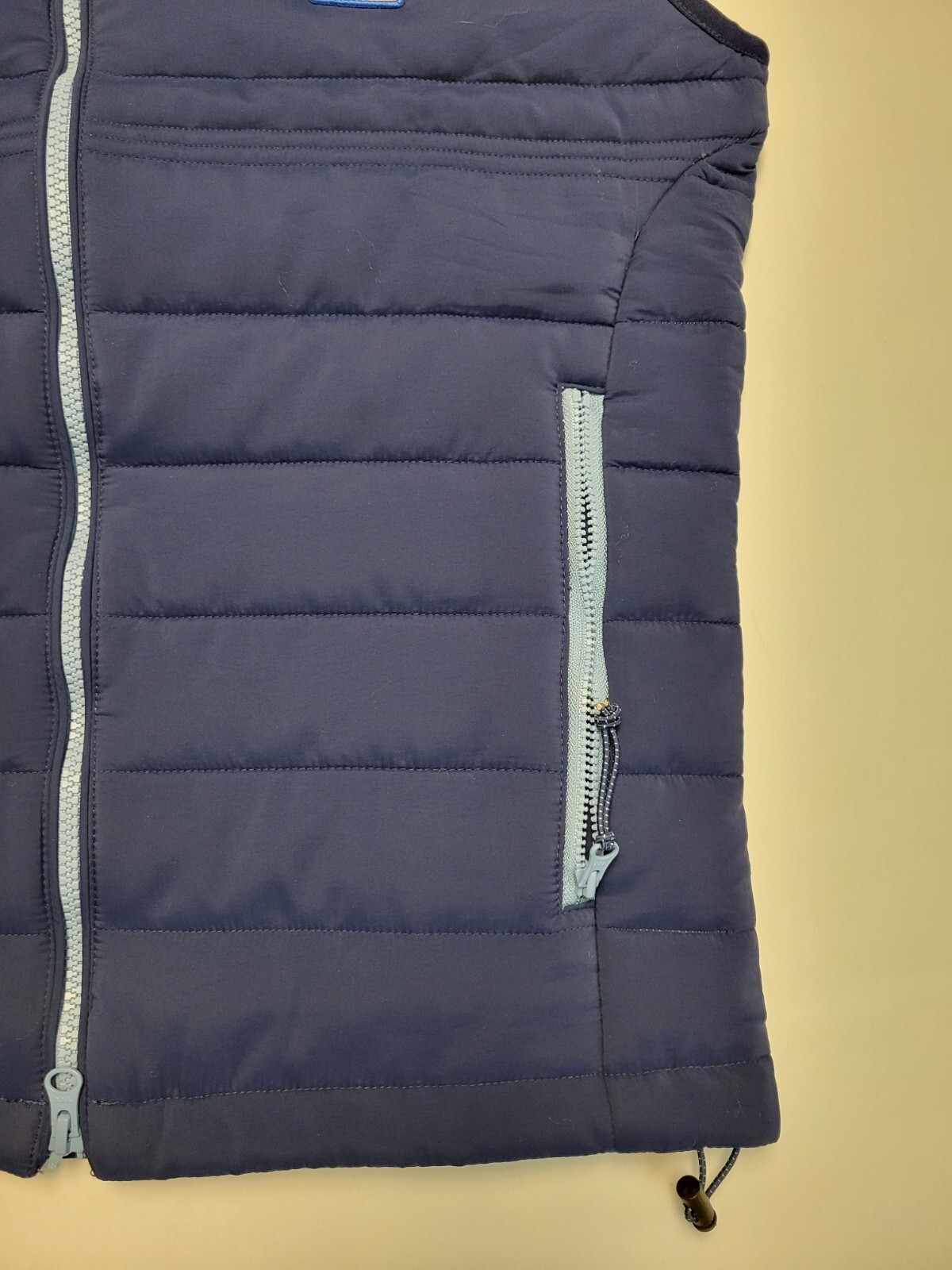 New JOHNNIE-O Quilted HARWICH Nylon Poly Vest Full Zip Men’s SMALL S Puffer Navy