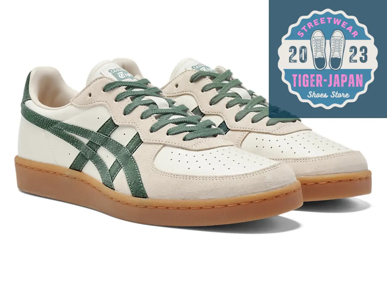 Onitsuka Tiger GSM 1183A353 128 CREAM HIKING GREEN Unisex Shoes