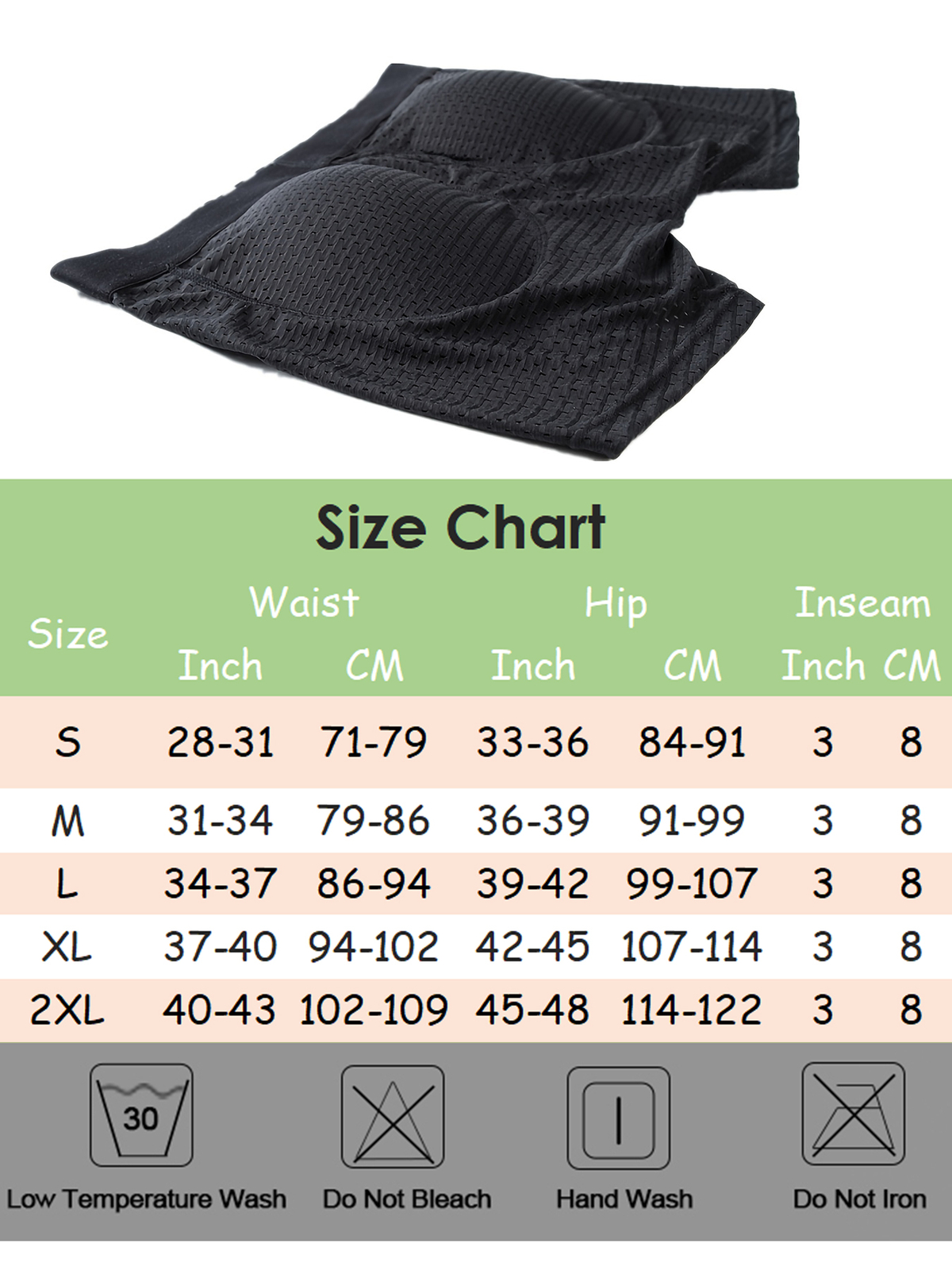 Men Padded Butt Lifter Enhancer Mesh Underwear Booty Boxer Briefs Shaper Panties