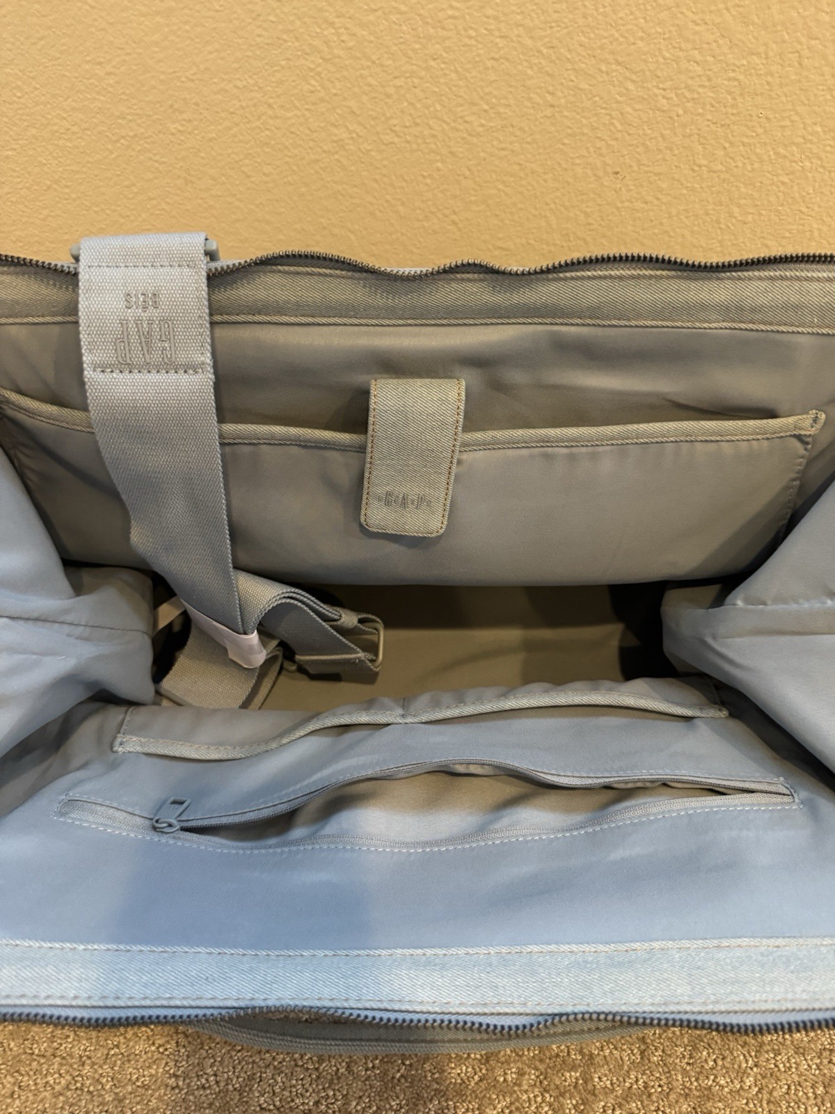 Gap × BÉIS Denim Weekender Carry On Travel Bag Luggage NWT!