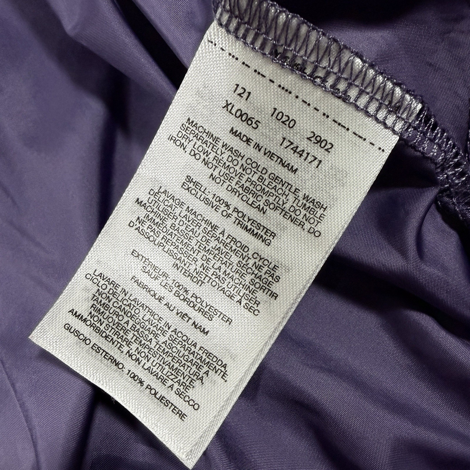 Columbia Lightweight Full Zip Windbreaker Jacket Fits Women’s Size XS Purple