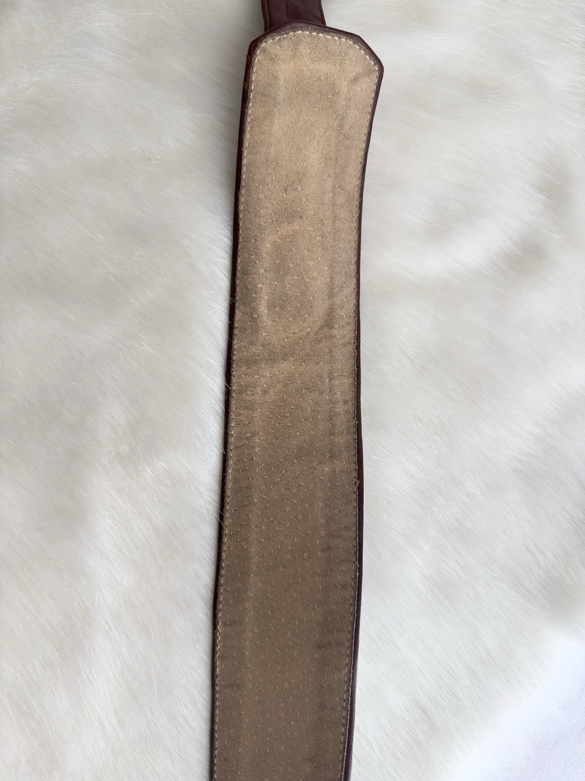 ✨BOTTEGA VENETA Intrecciato Woven Leather Corset Belt Brown Size 95/80cm, 32”