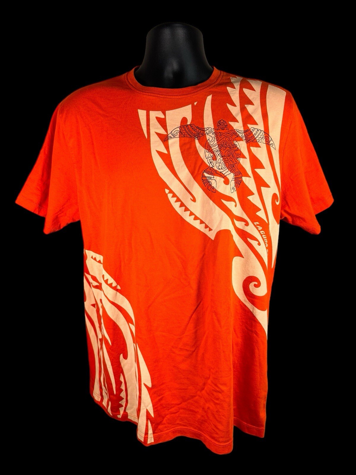 Crazy Shirt Laguna Beach California Embroidered Orange S/S T-Shirt Size Medium