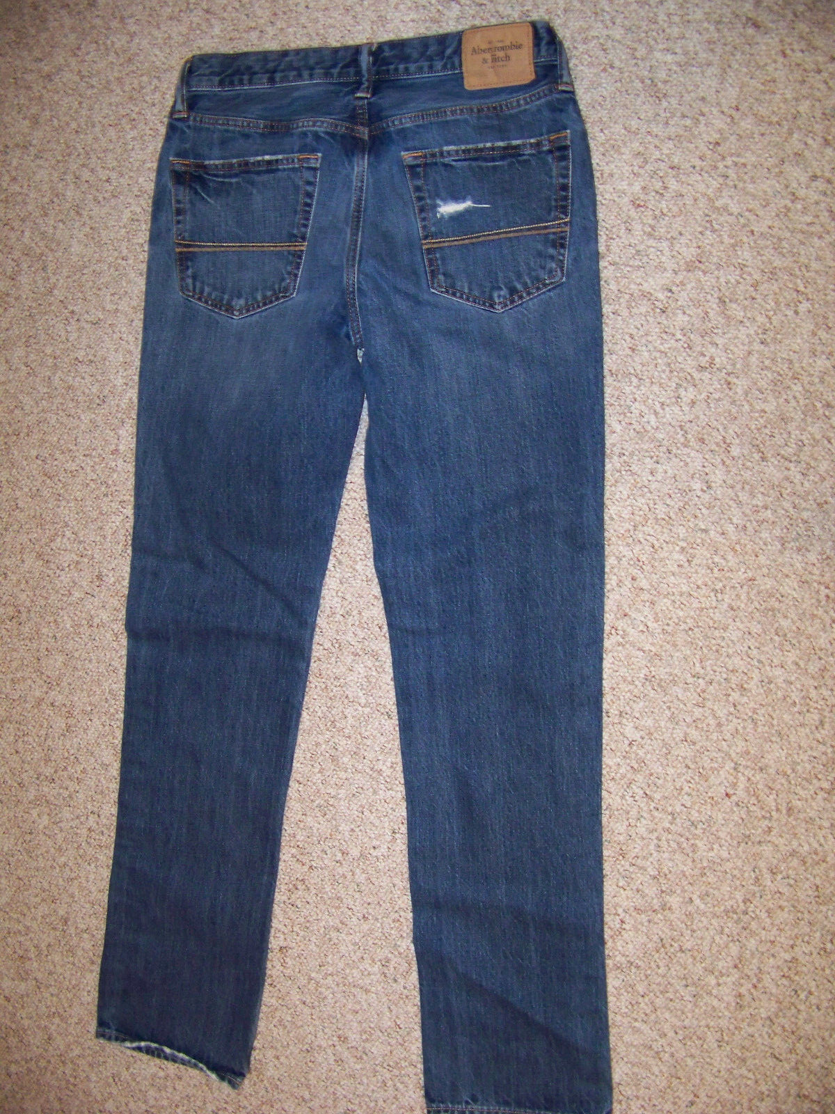 Mens Abercrombie and Fitch Slim Straight Jeans Size 32W x 34L