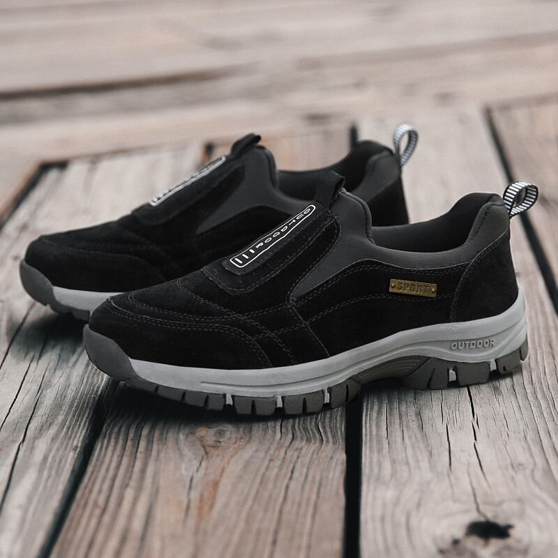 Hiking Shoes for Men Daily Outdoor Flat Bottomed Comfortable Walking Loafers