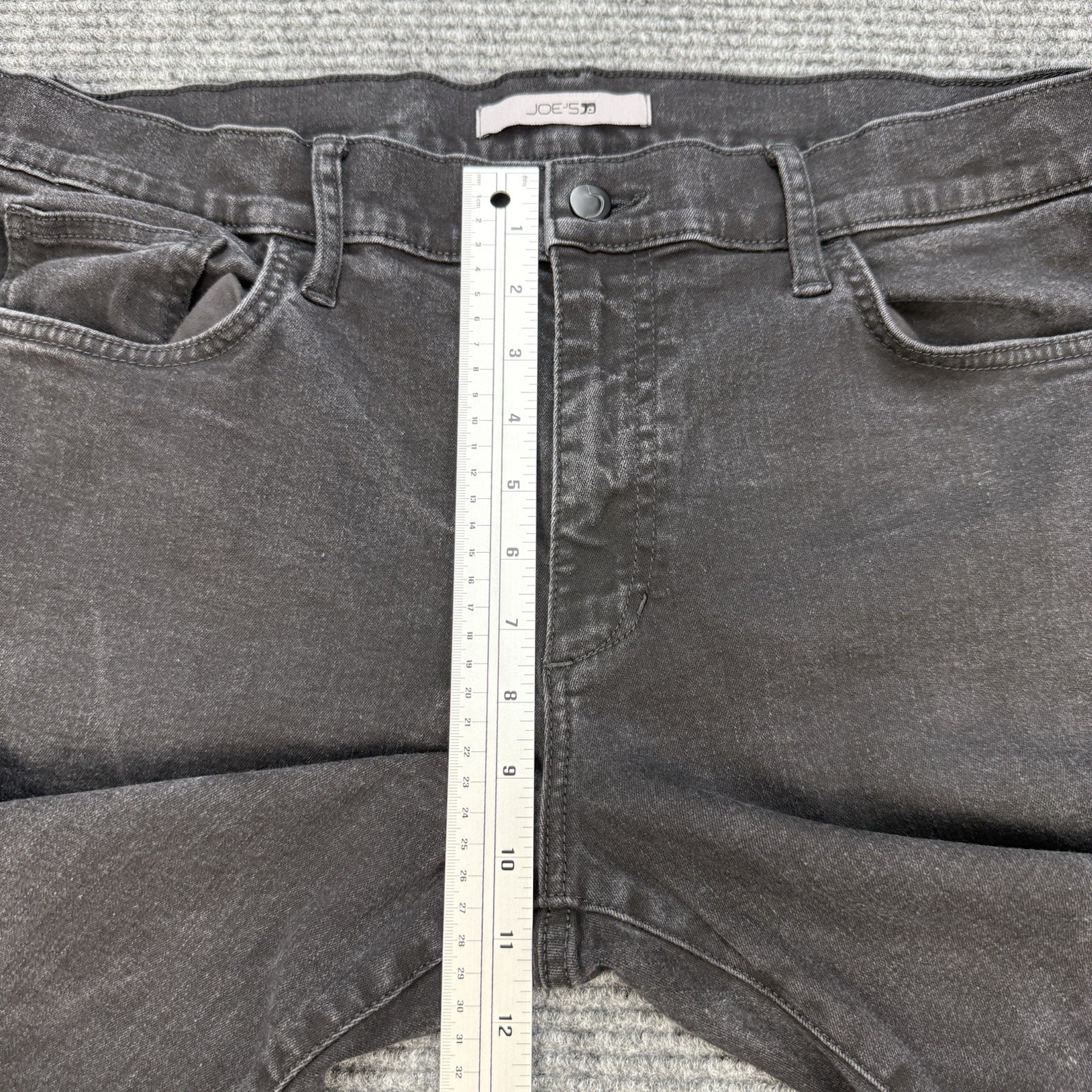 Joe’s Jeans Mens 38×31 Black Washed Marble Straight Fit Denim