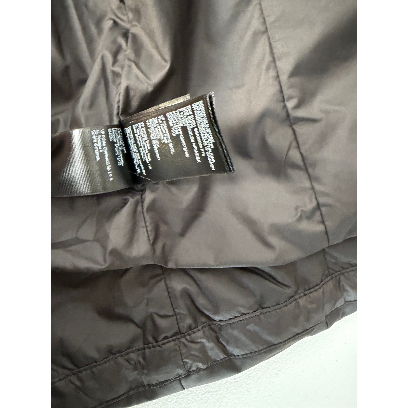 The North Face Womens Black Quilted Puffer Jacket Full Zip Insulated Coat L