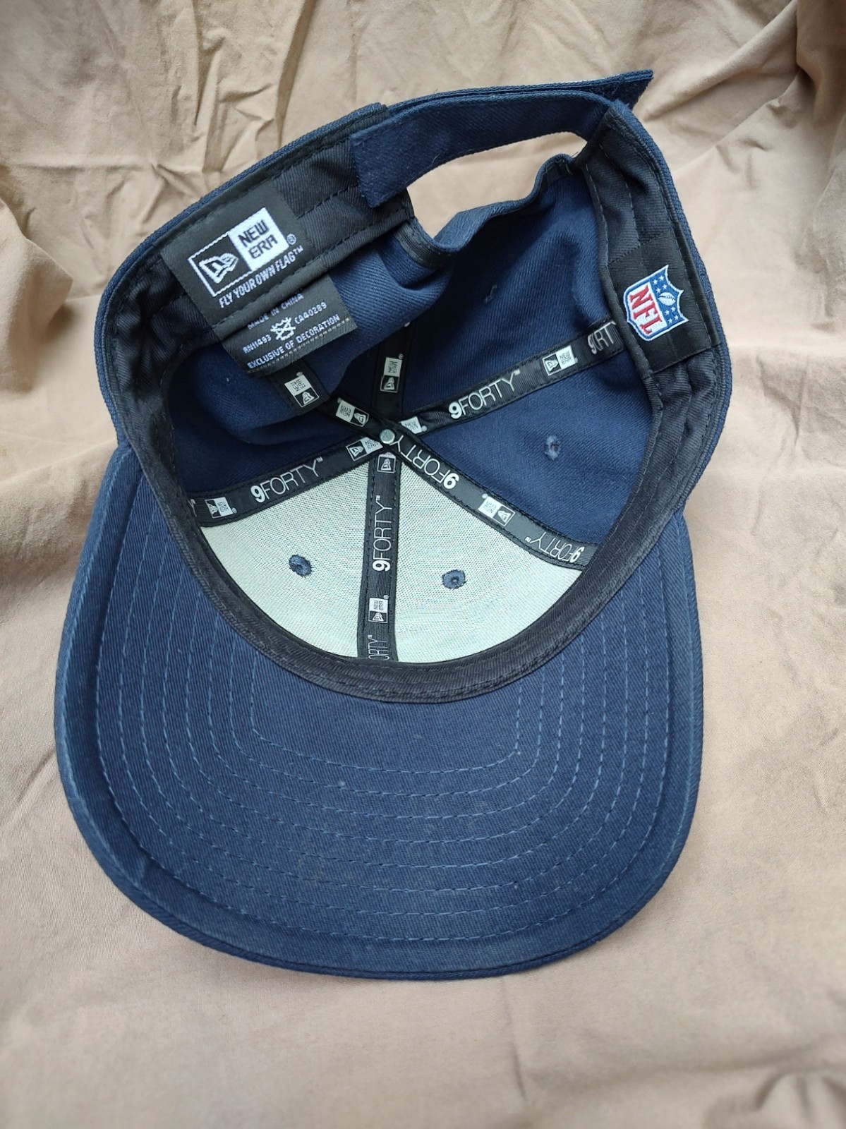Houston Texans Hat New Era NFL Red White and Blue Football Cap Adjustable