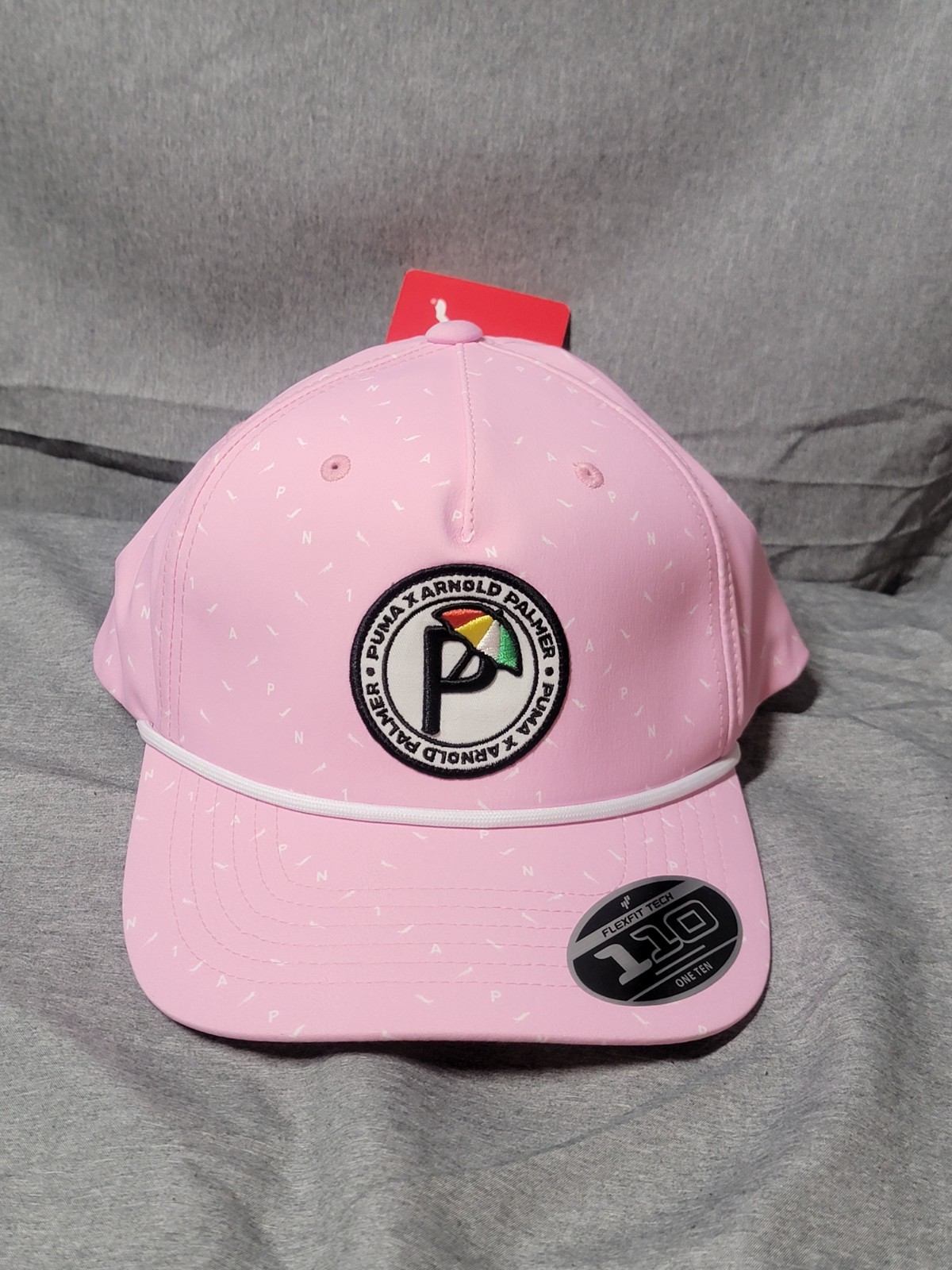 NEW Puma Arnold Palmer Flexfit Tech 110 Rope Golf Hat Snapback Pink