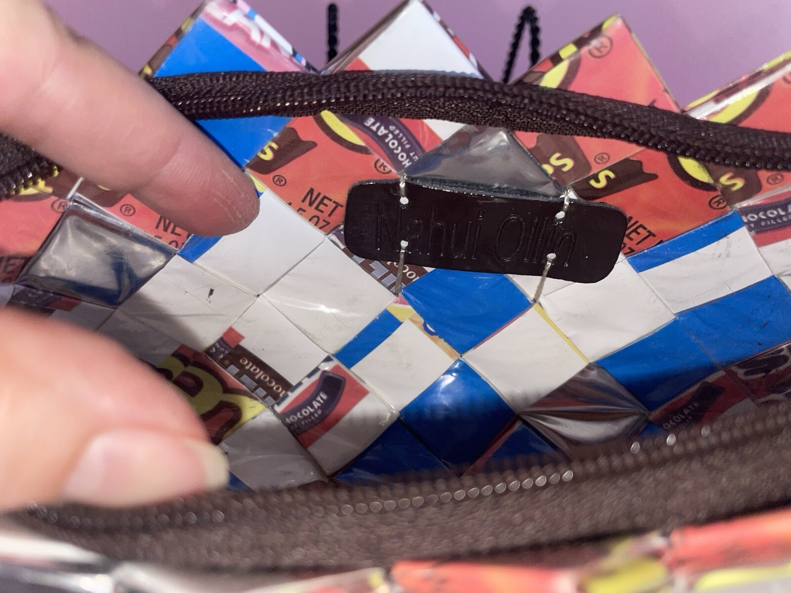 Nahui Ollin 90’s Y2K Sweetheart Candy Wrapper Clutch