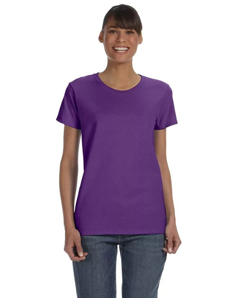 Gildan G500L Women’s Heavy Cotton Short Sleeve Crew Neck Plain Stylish T-Shirt