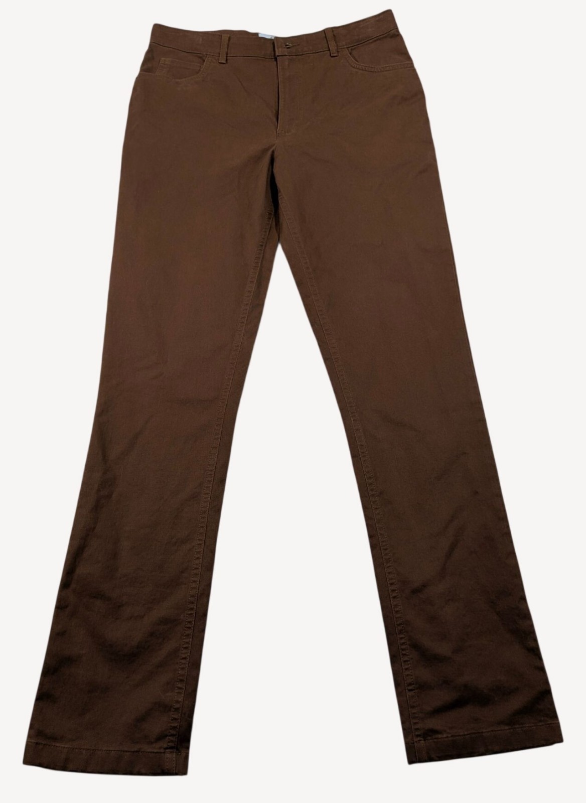Class/Club Dark Brown Modern Fit Adjustable Waist Stretch Pants Size 18 NWT