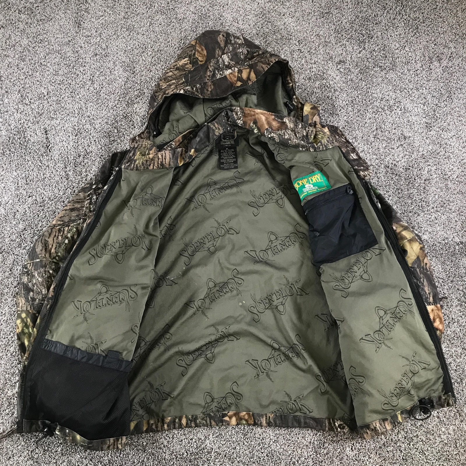RedHead Jacket Mens XL Brown Camo Bone Dry ScentLok Waterproof Hunting Parka