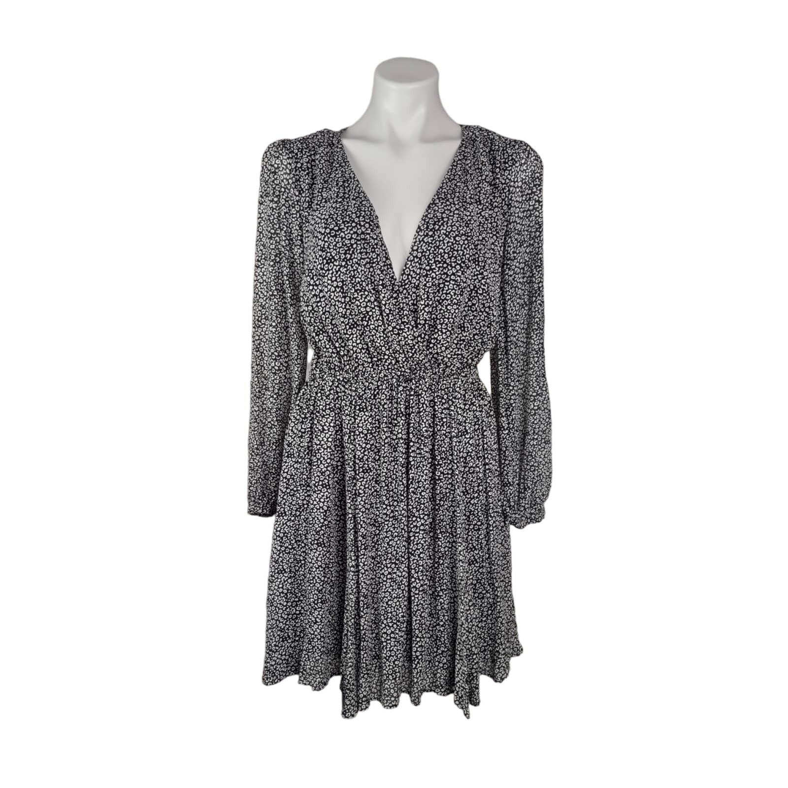 Anthropologie Maeve Carolyn Black & White Print Dress Size Small
