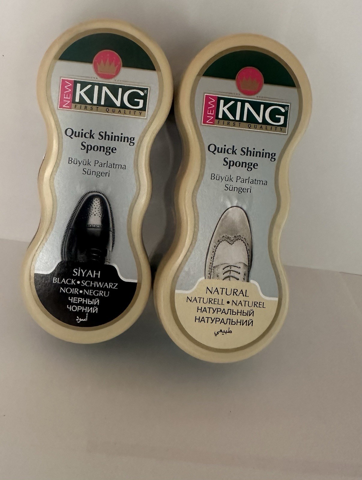 New King shoe shine sponge leather care for shoes furniture jacket YOU CHOOSE X2
