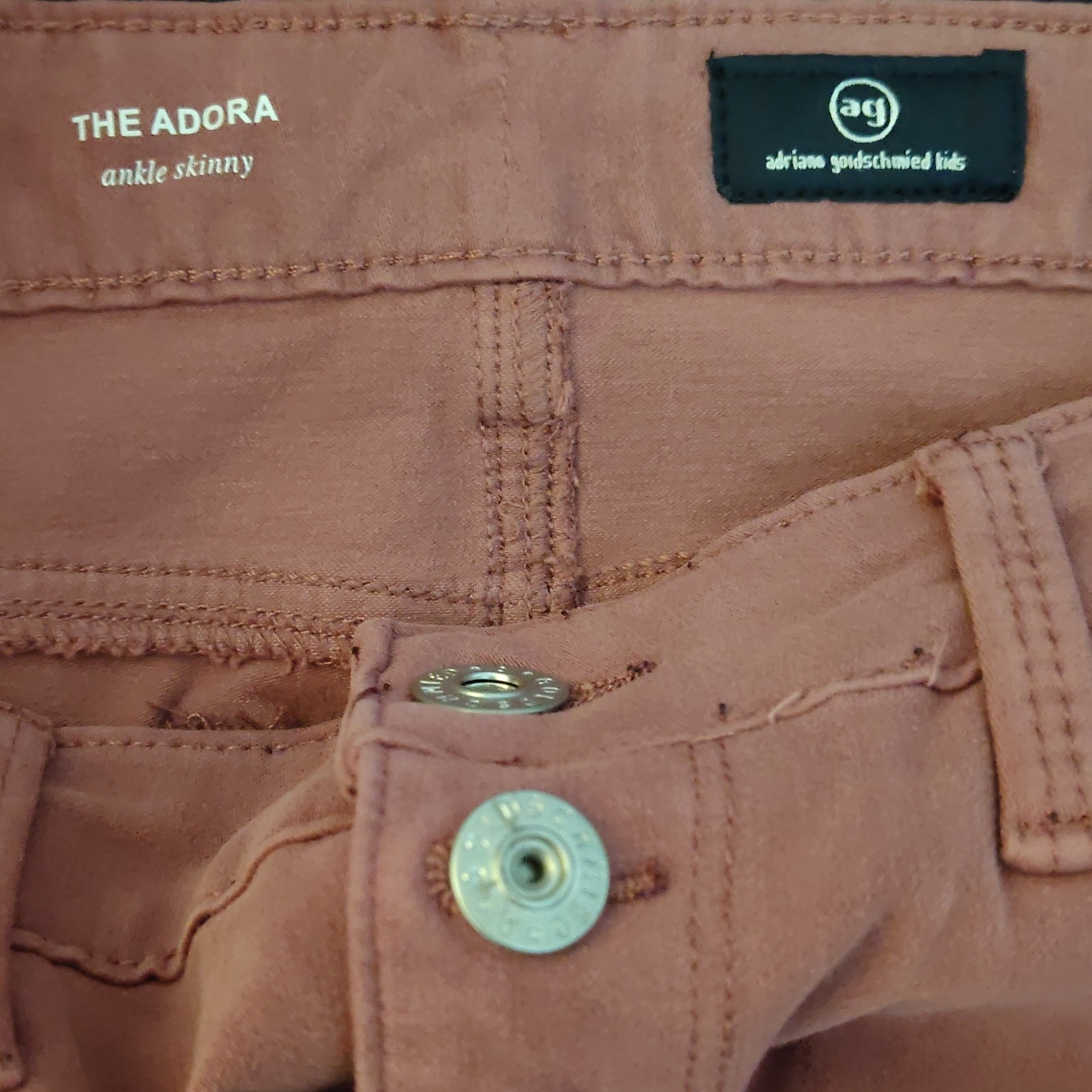 AG Adriano Goldschmied Kids The Adora Girls 12 Slim Ankle Skinny Pink Jeans