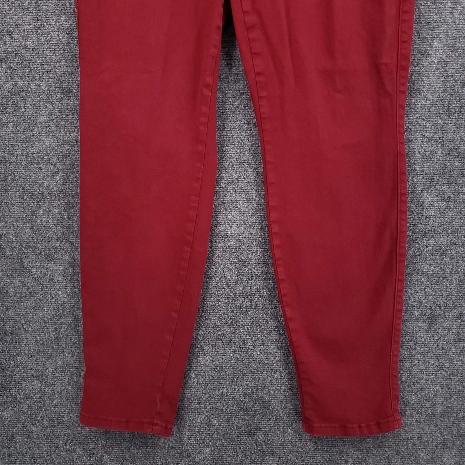 Judy Blue Scarlet Double Cuff Jogger Pants Womens 13×31 Red Garment Dyed Slim