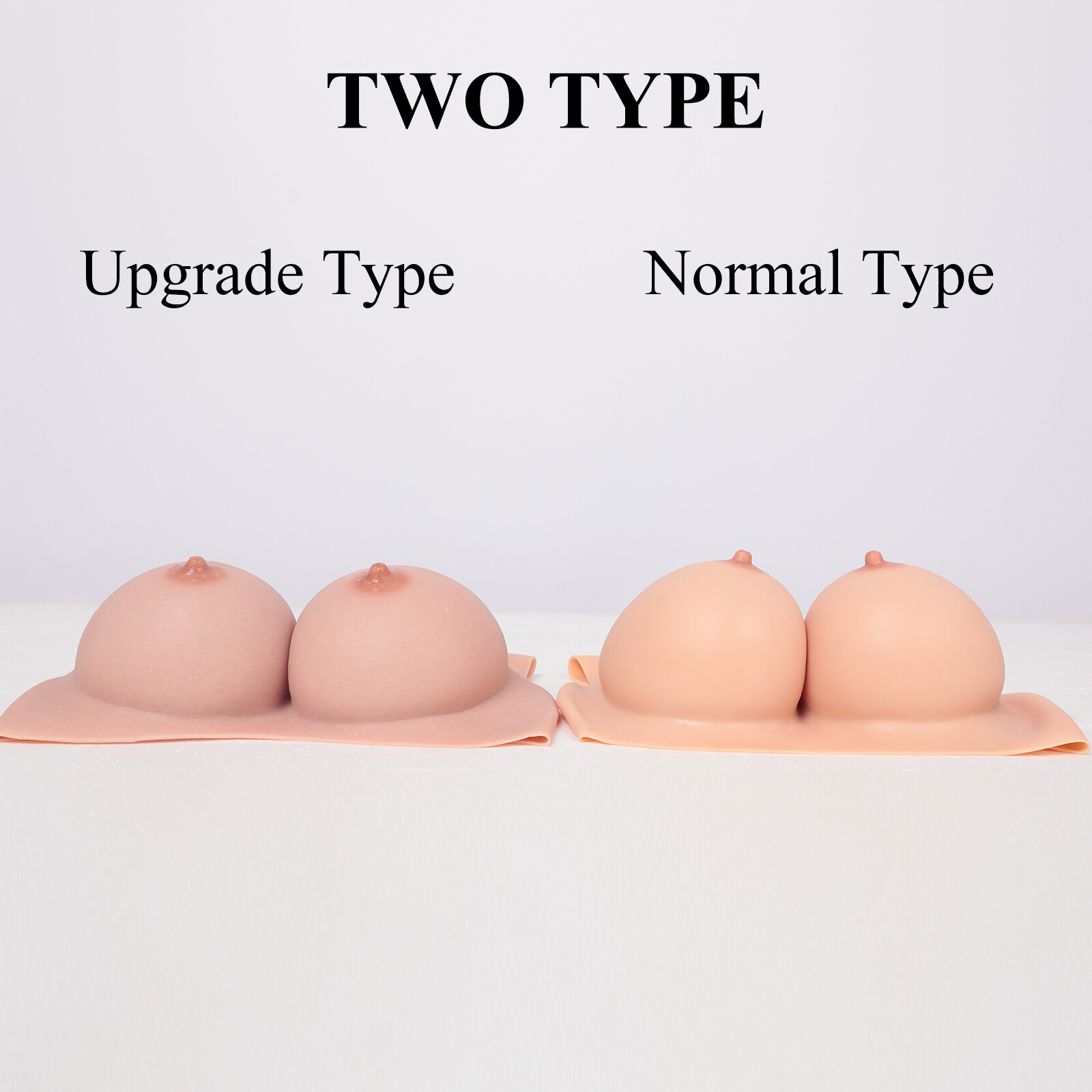 Silicone Breast Forms Round Collar Fake Boos For Transgender Crossdresser Sissy