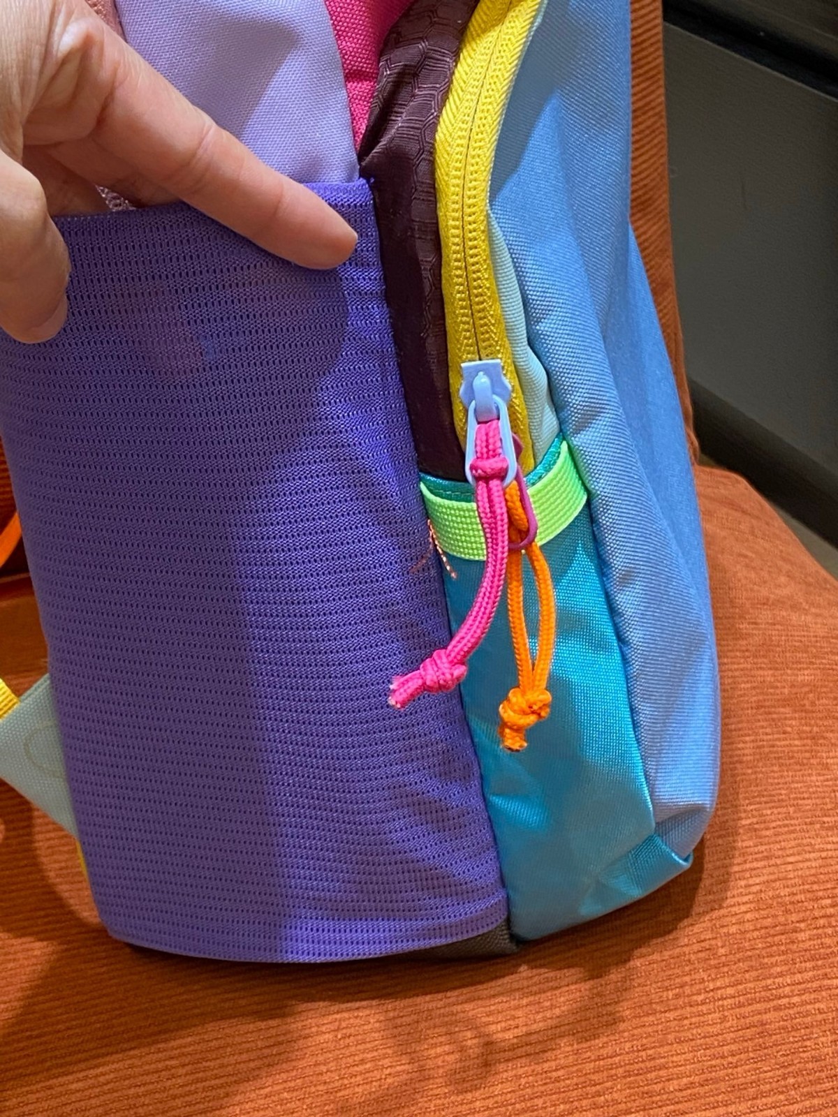 Cotopaxi Blue & Pink Dopamine Color-Block Alpaca Backpack 26x15x43cm