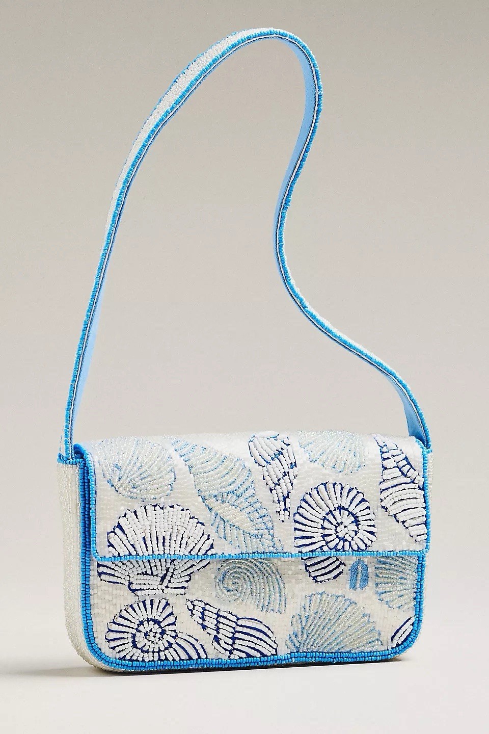 Anthropologie The Fiona Beaded Bag Icon Edition Clam Shells – NWT