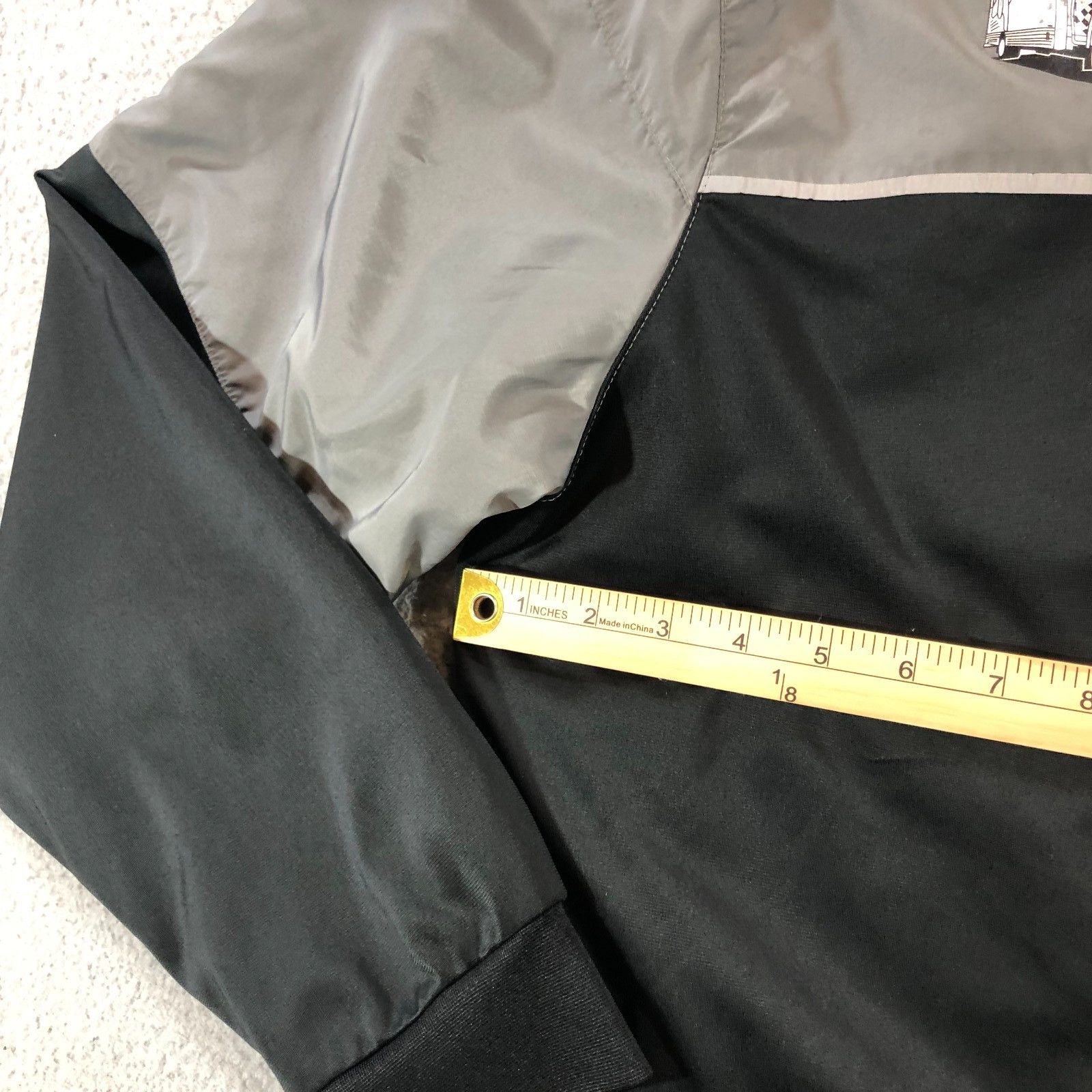 uhaul fullzip jacket mens 2XL black gray logo