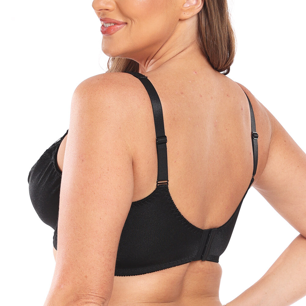 Underwire Full Coverage Bra Wide Straps Support Panel Plus Size 32-54C-F G H I J