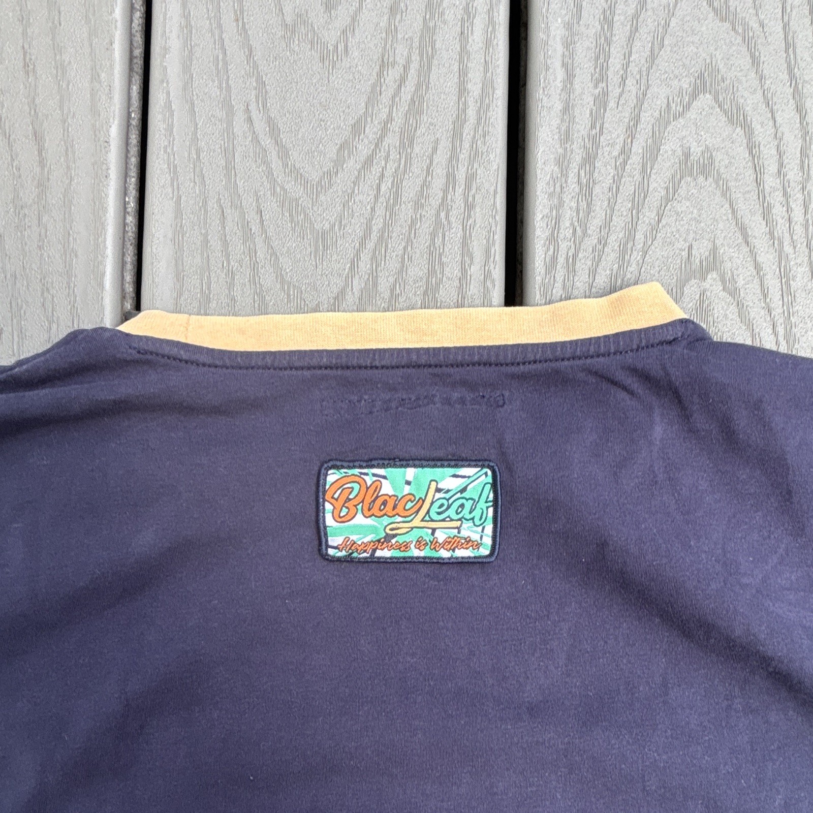 Blac Leaf Men’s 2XL Parrot Graphic Tee Tropical Streetwear Navy Teal Colorblock