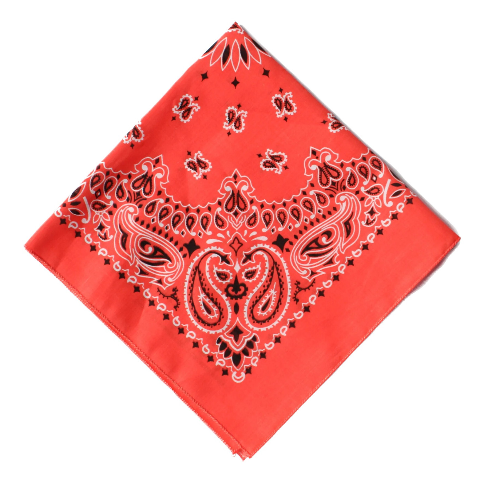 HAVAHANK 2-Sided Cotton PAISLEY BANDANNA BANDANA Head Neck Face Mask Wrap Scarf