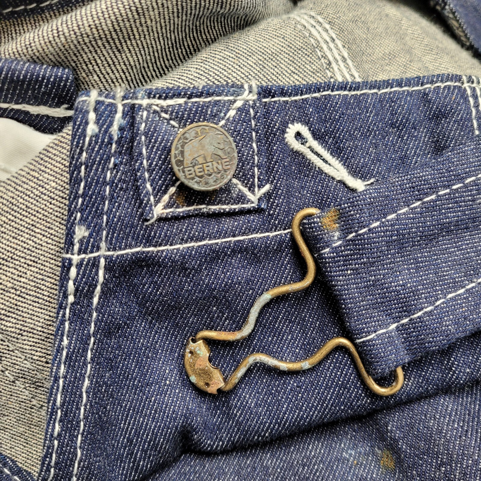 Berne Bib Overalls, Men’s Heritage Unlined Original Washed Denim Coveralls