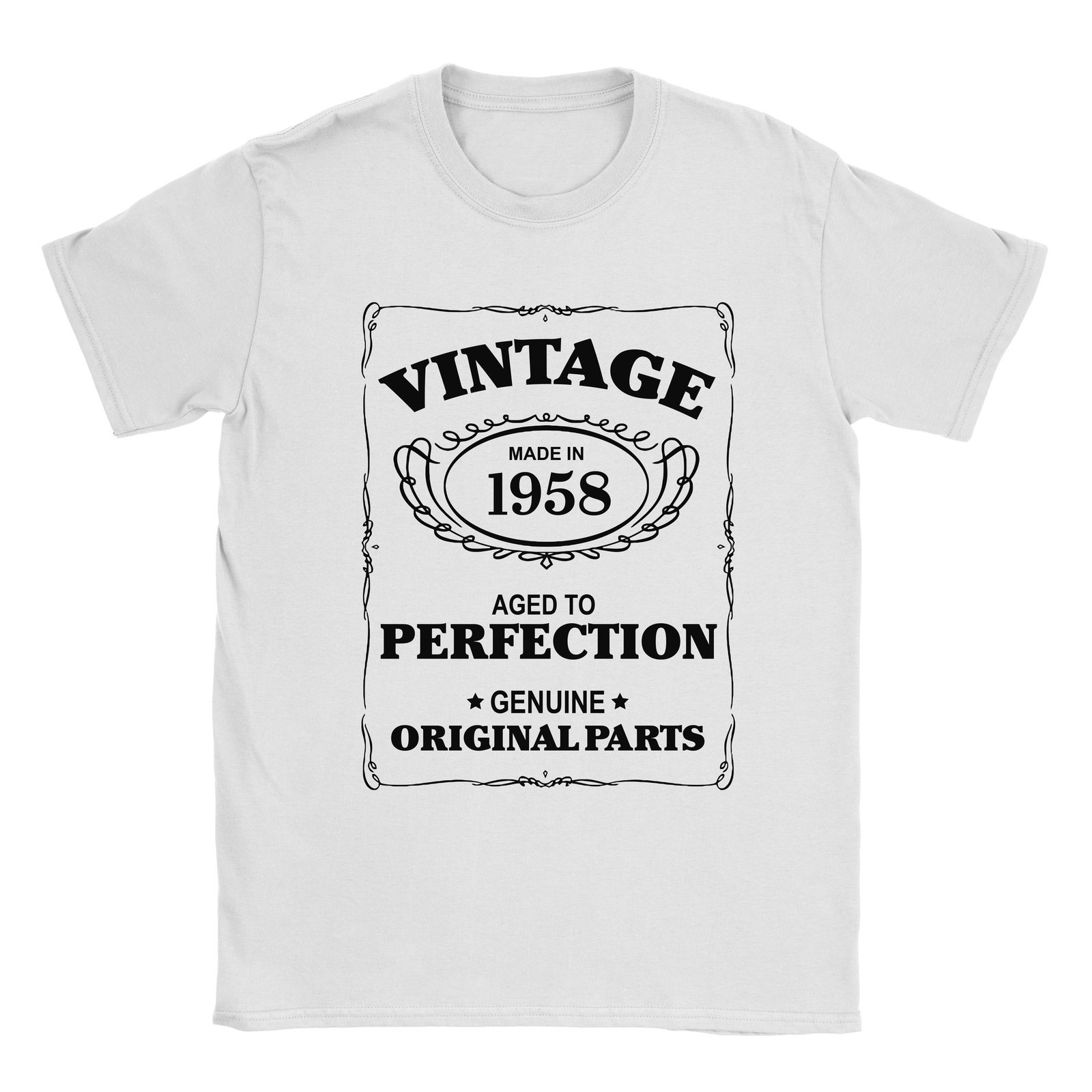 60th Birthday T-Shirt Born In 1958 Mens Present Gift Age – Aged to Perfection