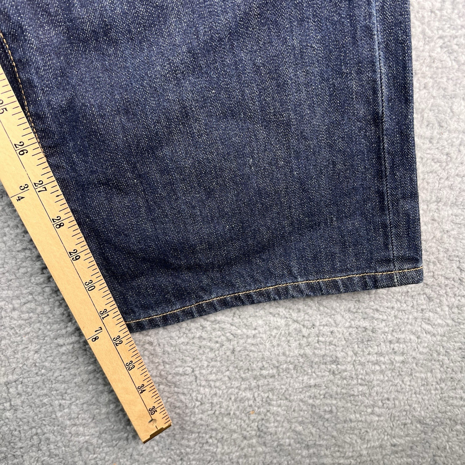 New BIG STAR Kruiser Loose Straight Distressed Dark Wash Blue Jeans Size 31R USA