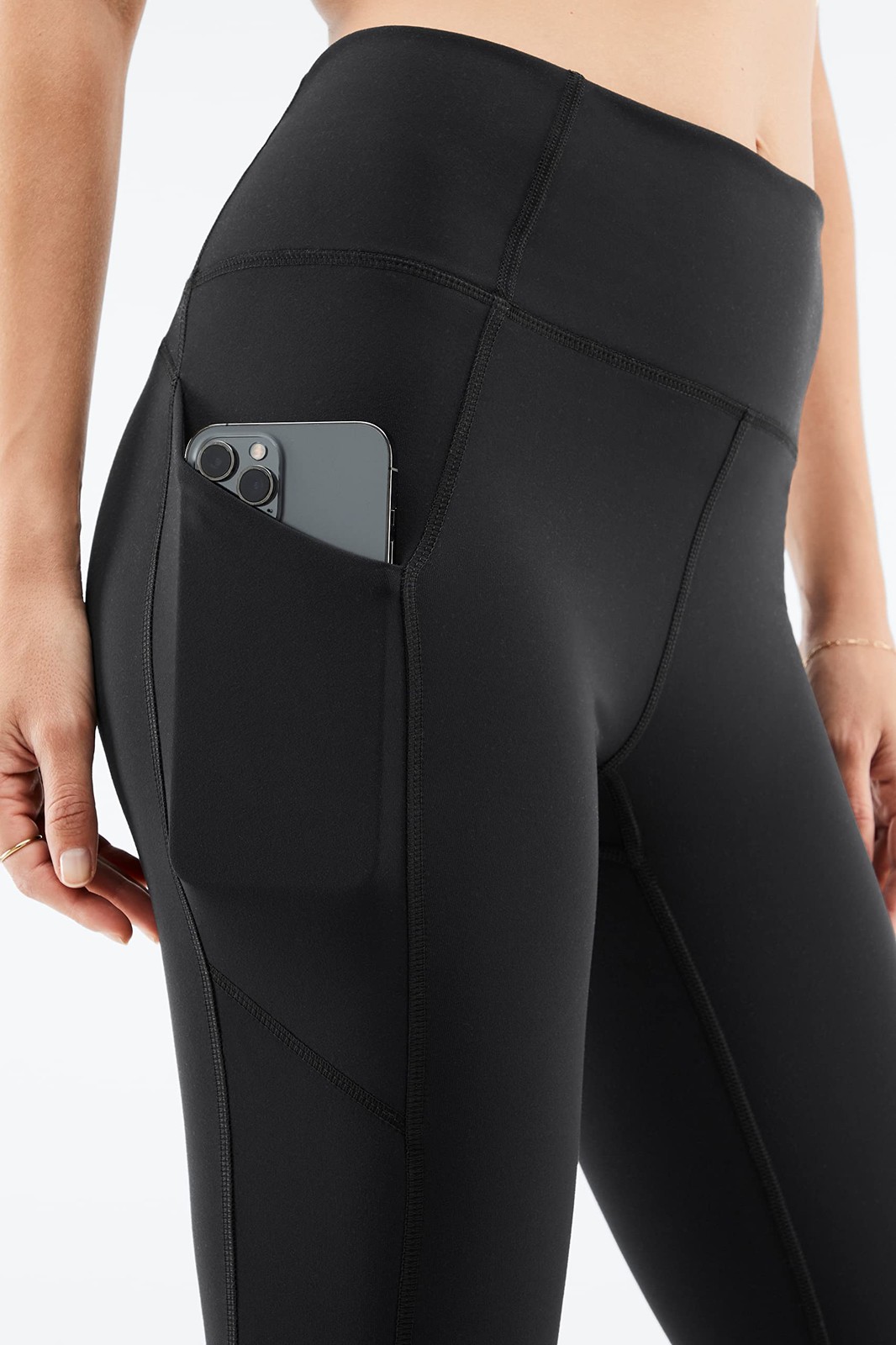 Fabletics Women’s Oasis PureLuxe High-Waisted Legging Regular Large Black