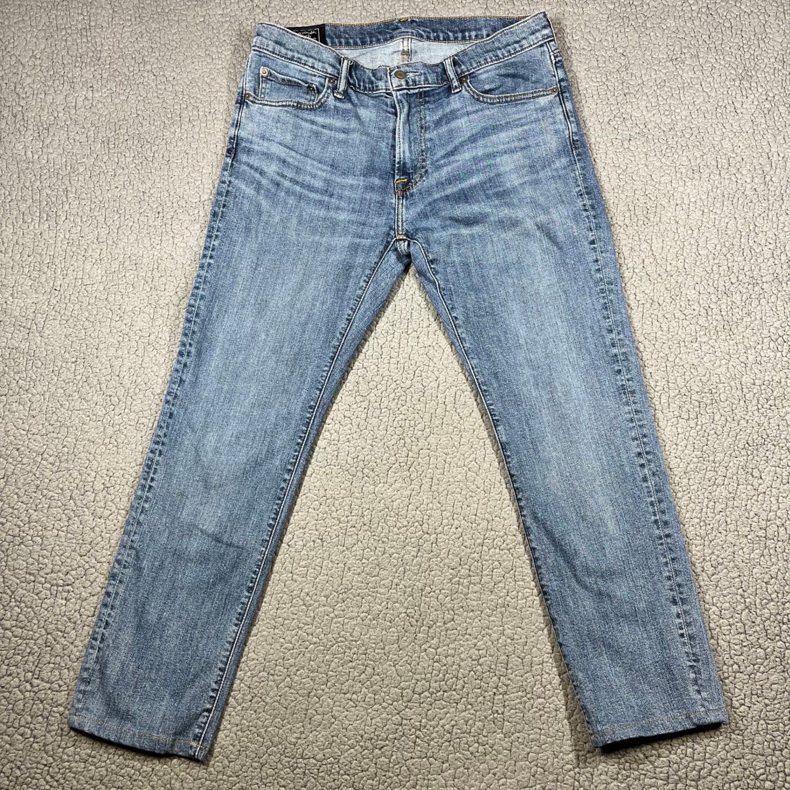 Abercrombie & Fitch Langdon Slim Jeans Mens 32×32 (32×26) Blue Stretch Denim