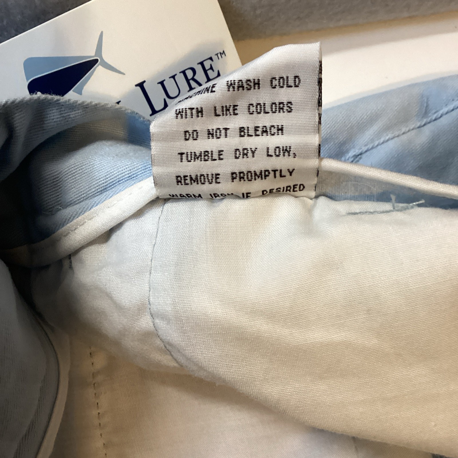 Southern Lure Boys Twill Flat Front Light Blue Shorts SZ Youth 16 New With Tag