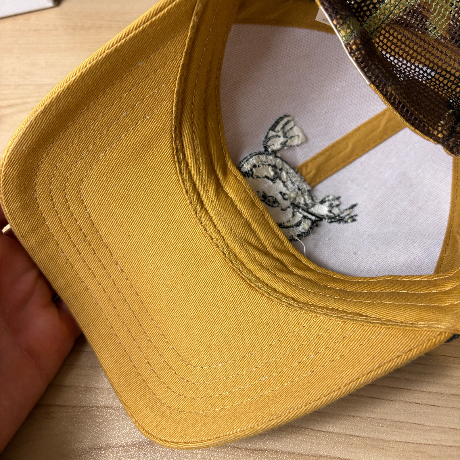 Tattooed Moose Hat Cap Strap Back Black Yellow One Size Adjustable